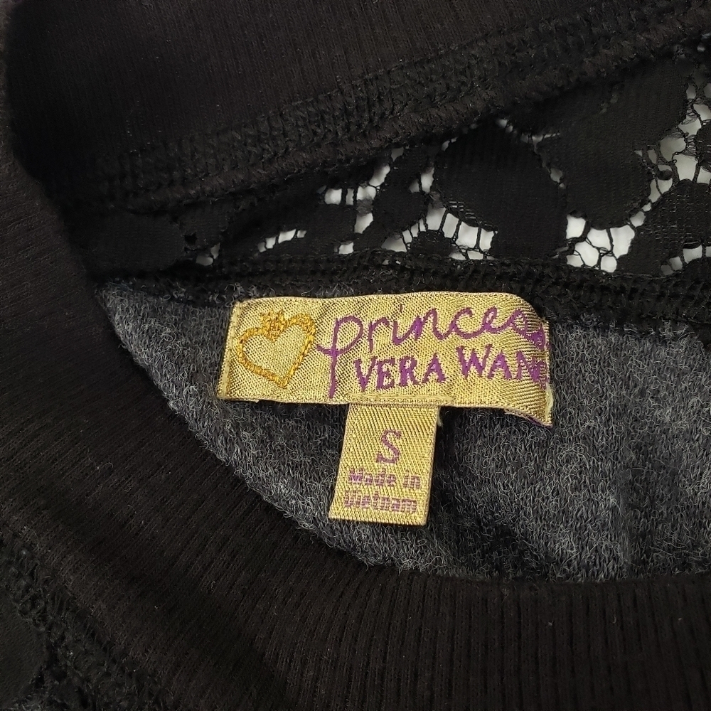 Princess Vera Wang Womens Cardigan Sweater Lace Size Small - Picture 5 of 7